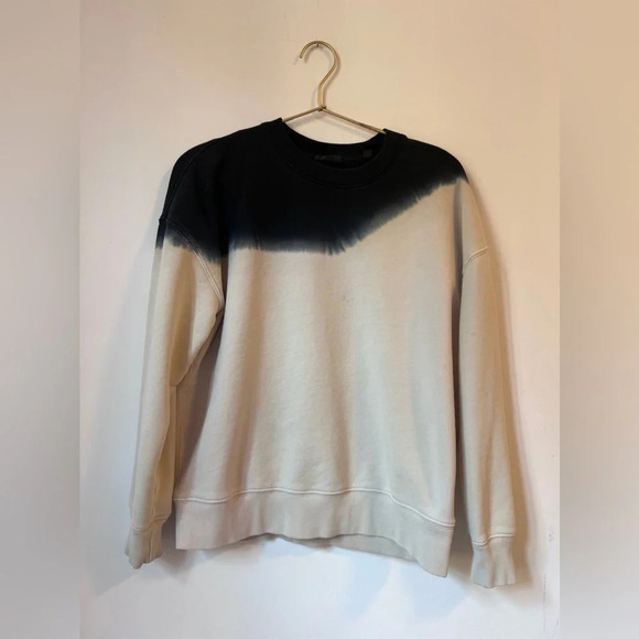 ATM Anthony Thomas Melillo French Terry Sweatshirt Ombré Blue White Unisex - Picture 1 of 7